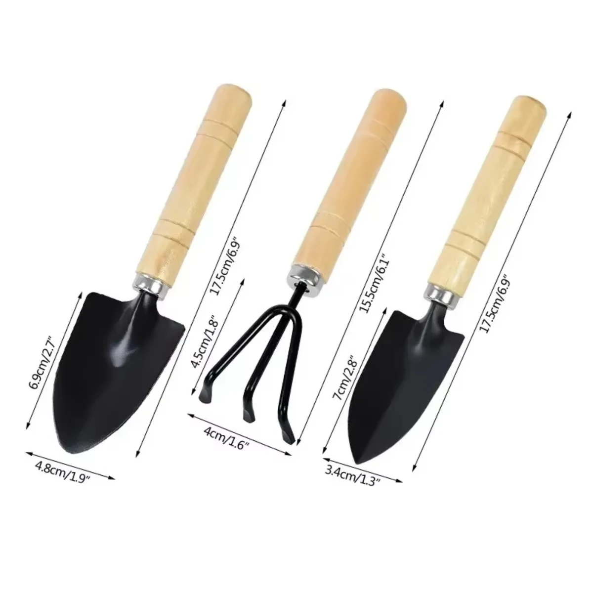 Gardening Tools Vegetables - 3 Buah/Set Peralatan Berkebun Mini untuk